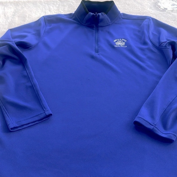 NIKE Golf ERIN HILLS GC 2017 US Open Blue 1/4 Zip NIKE Golf Sweatshirt Sz XL - Picture 1 of 15